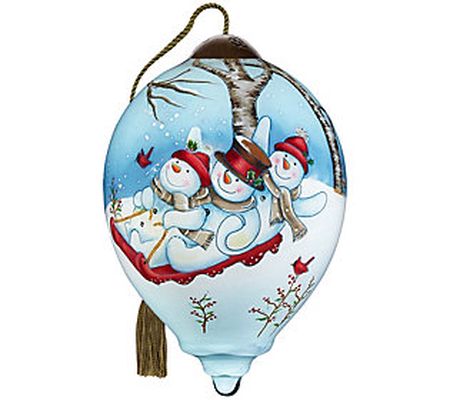 Ne'Qwa Sledding Fun Ornament