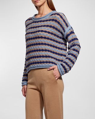 Neso Drop-Shoulder Knit Sweater