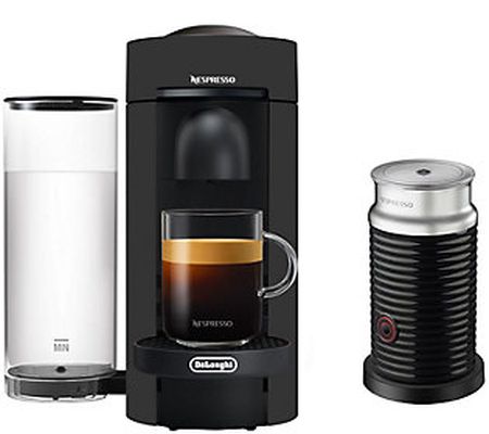 Nespresso Vertuo Plus Coffee Machine w/ M ilk F rother