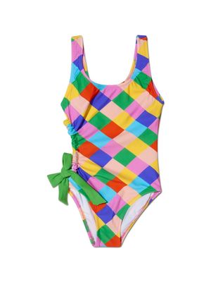 Nessi Byrd Kids Clair cut-out swimsuit - Green