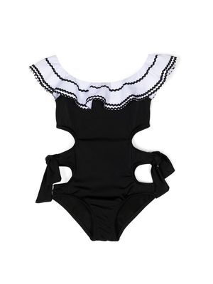 Nessi Byrd Kids Jessie cut-out swimsuit - Black
