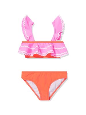 Nessi Byrd Kids Pica ruffle bikini - Pink