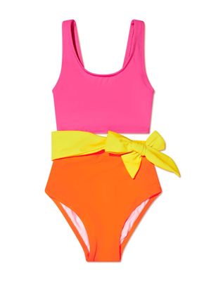 Nessi Byrd Kids Pop one-piece swimsuit - Pink