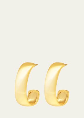 Nessi Hoop Earrings with 18K Yellow Gold Plating