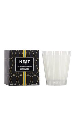 NEST New York Amalfi Lemon & Mint Classic Candle in White.