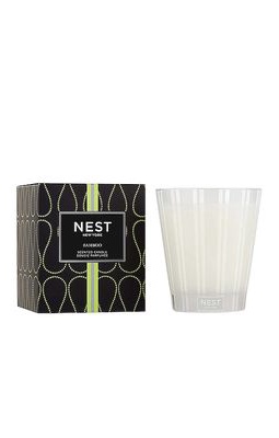 NEST New York Bamboo Classic Candle in White.