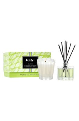 NEST New York Bamboo Scented Candle & Diffuser Set