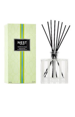 NEST New York Coconut & Palm Reed Diffuser in White.