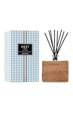 NEST New York Driftwood & Chamomile Reed Diffuser in Baby Blue.