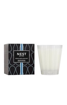 NEST New York Ocean Mist & Sea Salt Classic Candle in White.