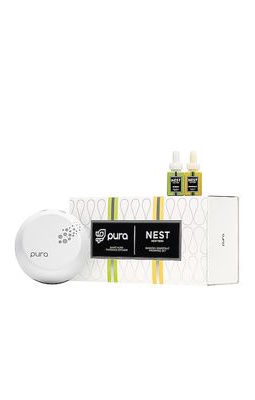 NEST New York Pura Diffuser Bamboo & Grapefruit Pura Diffuser Set in White.