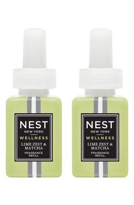 NEST New York Pura Smart Home Fragrance Diffuser Refill Duo in Lime Zest And Matcha