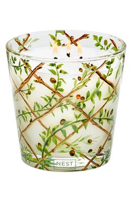 NEST New York Santorini Olive & Citron Scented 3-Wick Candle