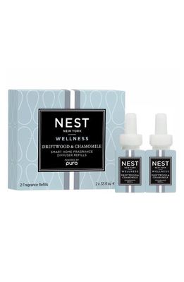 NEST New York x Pure Home Fragrance Diffuser Refill Duo in Driftwood Chamomile 