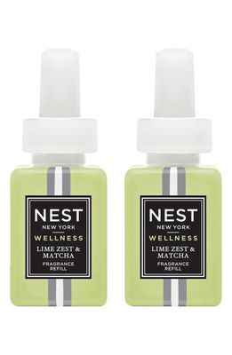 NEST New York x Pure Home Fragrance Diffuser Refill Duo in Lime Zest Matcha 