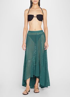 Netted Beach Handkerchief Skirt