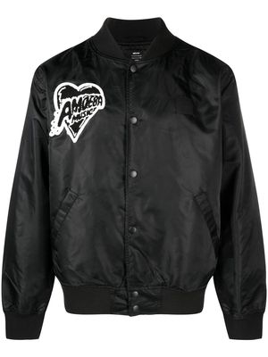 Neuw x Amoeba Music Varsity Bomber jacket - 100 BLACK