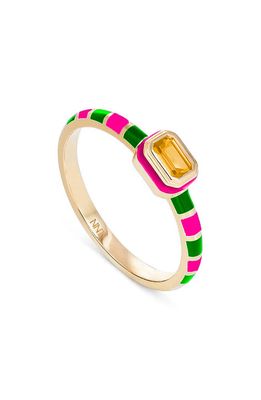 NeverNoT Grab 'n' Go Ready 2 Radiate Ring in Pink And Green