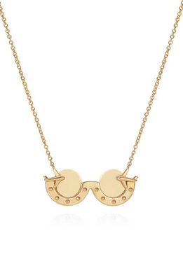 NeverNoT Travel Sunglasses Pendant Necklace in Gold 1