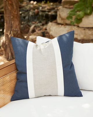 Nevis Indoor/Outdoor Pillow, 20" Square