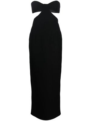 NEW ARRIVALS bustier-neckline cut-out dress - Black