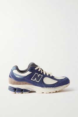 New Balance - 2002r Nubuck And Mesh Sneakers - Blue