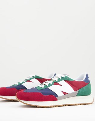 New Balance 237 sneakers in red and green-Multi