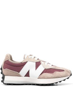 New Balance 327 low-top lace-up sneakers - Red