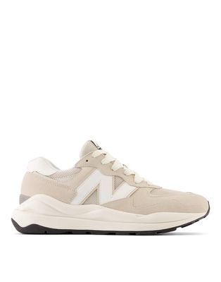 New Balance 57/40 sneakers in cream-White