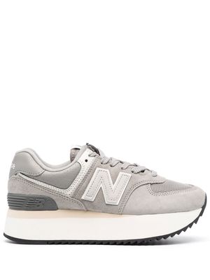 New Balance 574 panelled lace-up sneakers - Grey