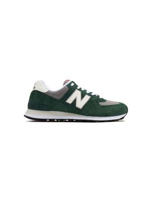 New Balance 574 panelled suede sneakers - Green