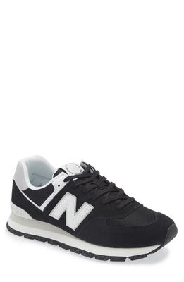 New Balance 574 Sneaker in Black/White