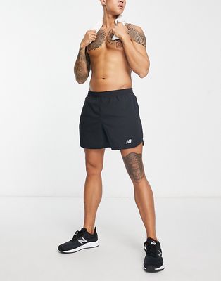 New Balance Accelerate 5 inch running shorts in black