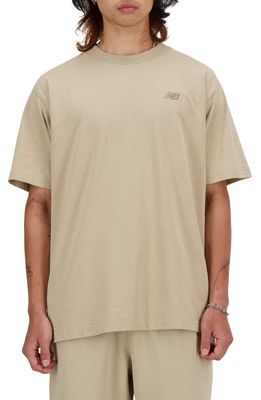 New Balance Athletics Oversize T-Shirt in Stoneware