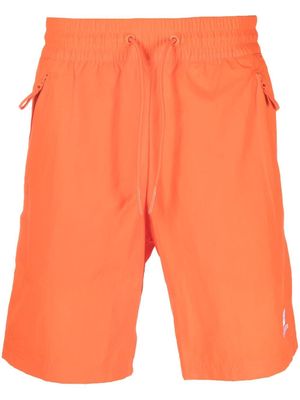 New Balance embroidered-logo track-shorts - Orange
