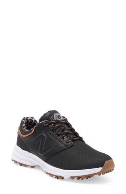 NEW BALANCE GOLF Brighton Golf Sneaker in Black /Gum