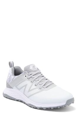 NEW BALANCE GOLF Fresh Foam Contend v2 Waterproof Golf Shoe in White /Grey