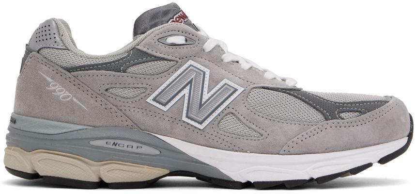 New Balance Gray Made In USA 990v3 Core Sneakers