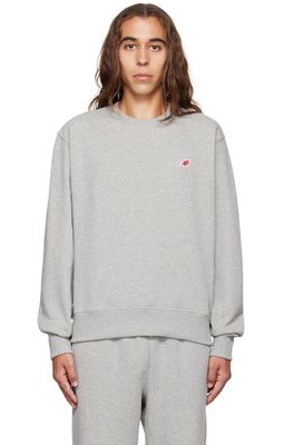 New Balance Gray Made in USA Core Sweatshirt