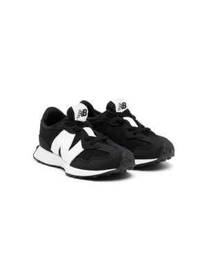 New Balance Kids 327 logo-patch panelled sneakers - Black