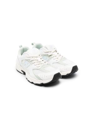 New Balance Kids 530 Bungee logo-patch sneakers - White