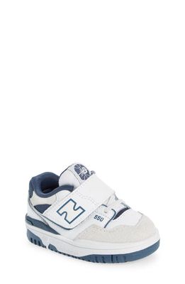 New Balance Kids' 550 Sneaker in White/Vintage Indigo