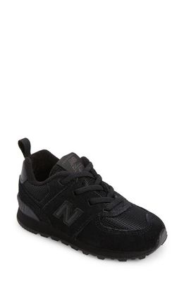 New Balance Kids' 574 Sneaker in Black/White2