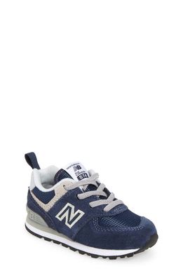 New Balance Kids' 574 Sneaker in Navy/White