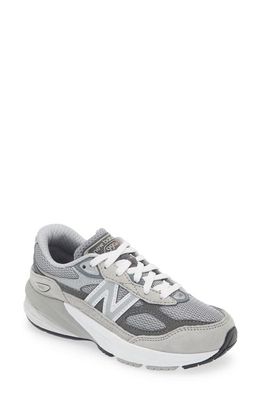 New Balance Kids' 990V6 FuelCell Running Shoe in Grey