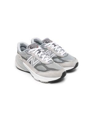 New Balance Kids 990v6 lace-up sneakers - Grey
