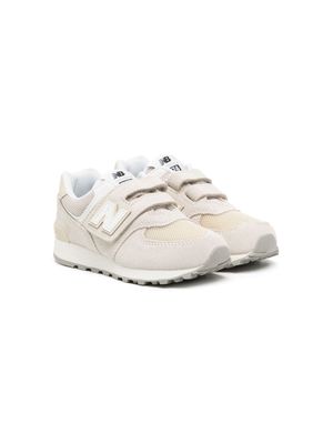 New Balance Kids PV574 touch-strap sneakers - White