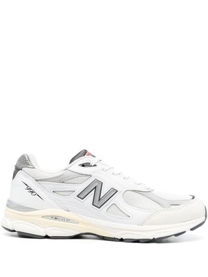 NEW BALANCE logo-patch sneakers - White