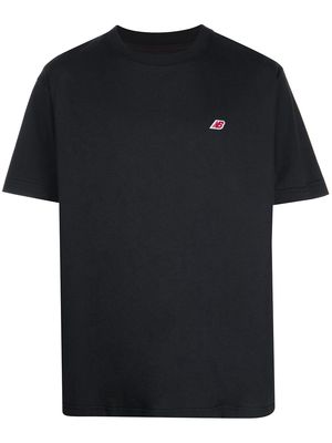 New Balance logo-print cotton T-shirt - Black