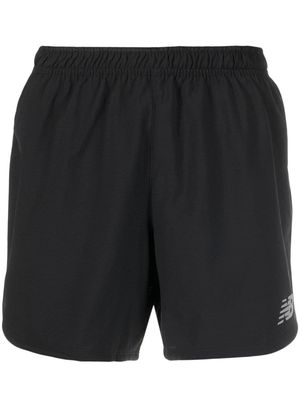 New Balance logo-print shorts - Black